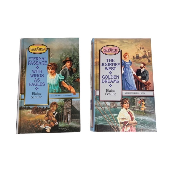 The California Pioneer Quartet 2 in 1 Books by Elaine Schulte - Picture 1 of 11